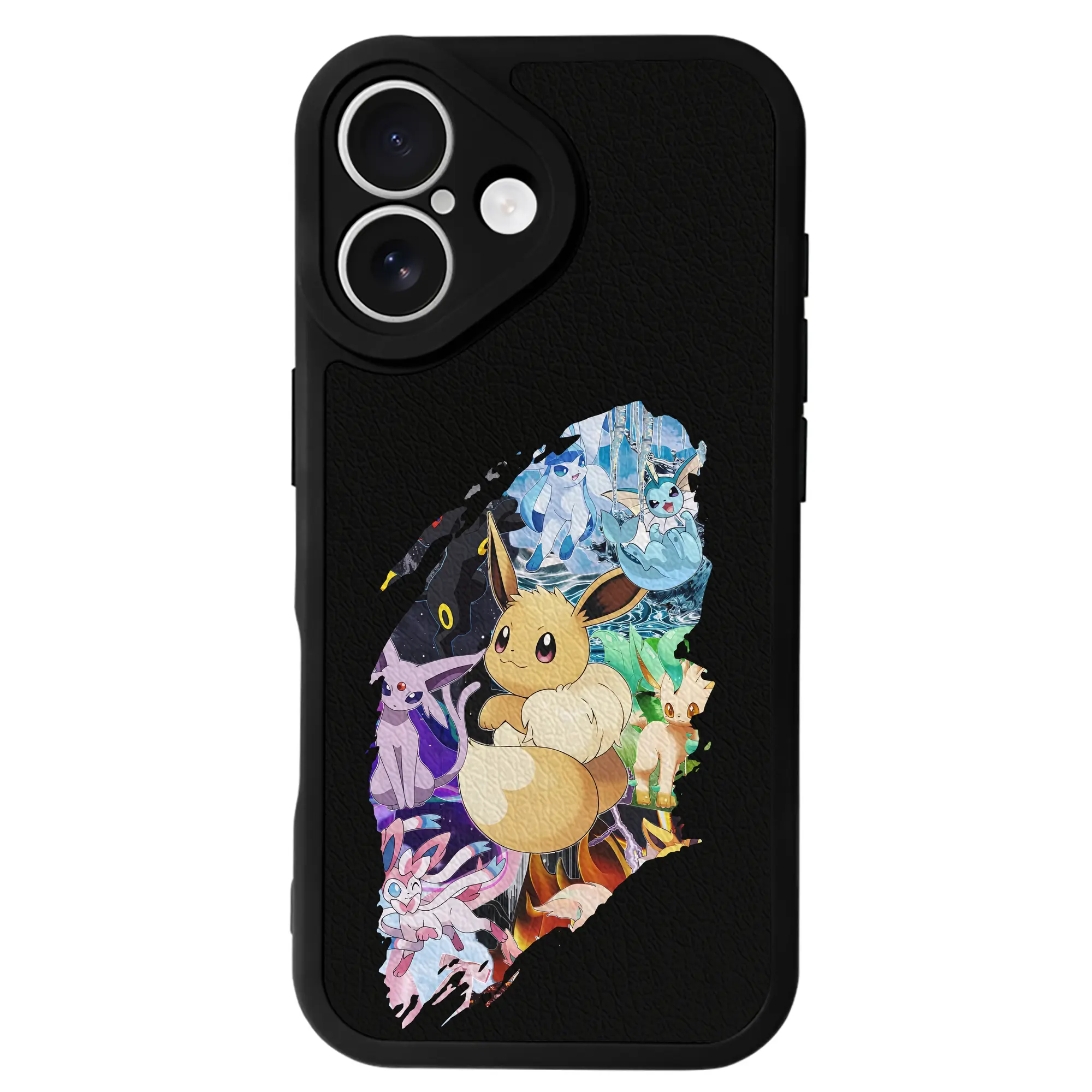 ポケモン グッズ,イーブイ - IPhone 16シリーズ対応 ・ シリコンスマホケース ・ レザー調 ・ 高精度フィット ・ 耐衝撃 ・ ワイヤレス充電対応 ・ 精密カット